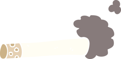 cigarro de desenho animado de ilustração de cor plana png