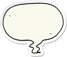 sticker of a cartoon speech bubble png