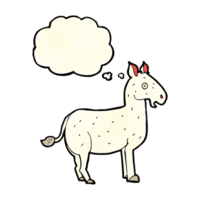 cartoon mule with thought bubble png