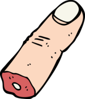 Cartoon abgetrennter Finger png