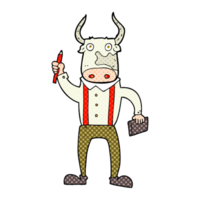 gezeichnet Karikatur Stier Mann png