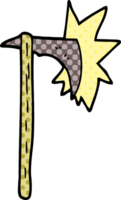 cartoon doodle sharp axe png