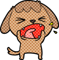 cute cartoon dog barking png