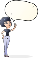 drawn speech bubble cartoon woman asking question png