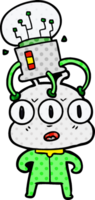 cartoon three eyed alien png