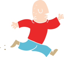 cartoon doodle man running png