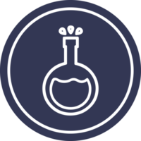 wetenschap experiment circulaire icoon symbool png