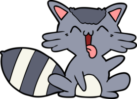 cute cartoon raccoon png