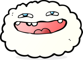 contento cartone animato nube png