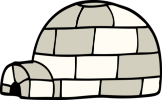 igloo de griffonnage de dessin animé png