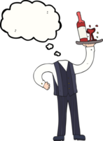 drawn thought bubble cartoon headless waiter add own photos png