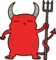 pequeño diablo de dibujos animados png