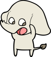 éléphant de dessin animé mignon png