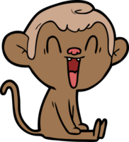 cartoon laughing monkey png