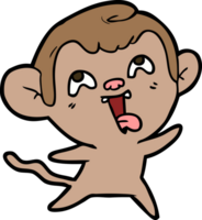 crazy cartoon monkey png