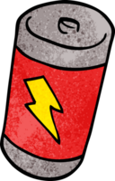 Cartoon-Doodle-Batterie png