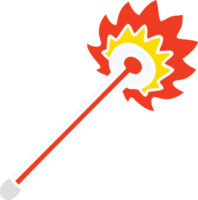 Hand gezeichnet schrullig Karikatur heiß Thermometer png