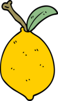 cartoon doodle organic lemon png