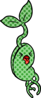 plántula de brotación de dibujos animados png