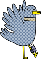 cartoon flapping wood pigeon png