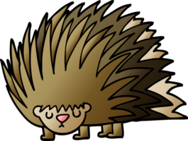 cartoon doodle spiky hedgehog png