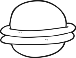 drawn black and white cartoon alien planet png