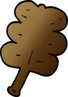 cartoon doodle autumnal leaf png