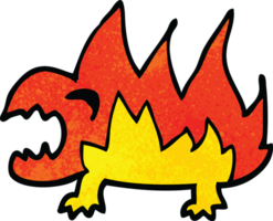 caricatura, garabato, fuego, demonio png