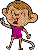 crazy cartoon monkey png