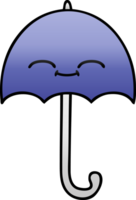 gradiente sombreado desenho animado do uma guarda-chuva png