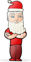 dessin animé hipster père noël png