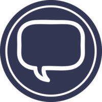 speech bubble circular icon symbol png