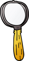 cartoon doodle magnifying glass png