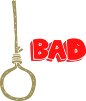 flat color illustration of noose png