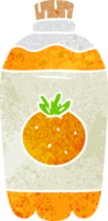 mão desenhado retro desenho animado rabisco do laranja pop png