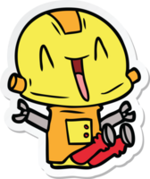 sticker of a cartoon robot png