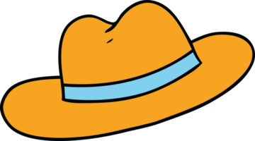 hand drawn cartoon doodle of a hat png