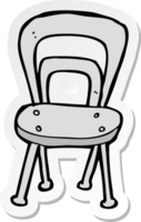 autocollant d'une chaise de dessin animé png