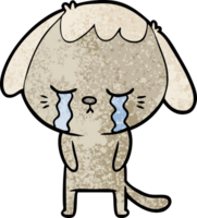 cute puppy crying cartoon png