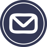 envelop brief circulaire icoon symbool png