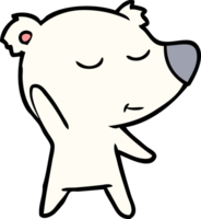 happy cartoon polar bear png