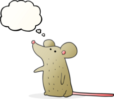 drawn thought bubble cartoon mouse png