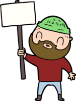 cartoon bearded man png