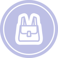 school satchel circular icon symbol png