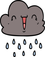 Cartoon-Sturmwolke png