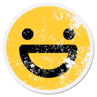 cercle de visage souriant simple png