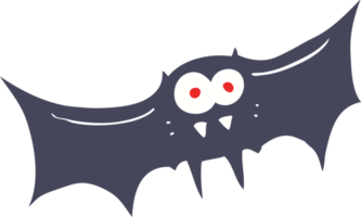 flat color illustration of vampire bat png