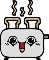 cute cartoon of a of a toaster png