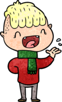 cartoon happy boy laughing png