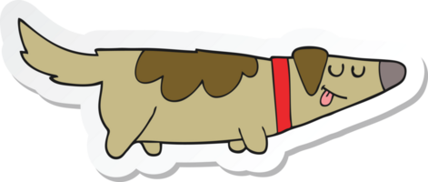 pegatina de un perro de dibujos animados png